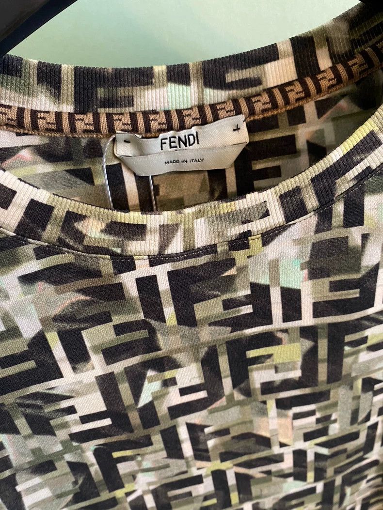 Fendi Fendi Double F Logo Short Sleeve T-Shirt-yf Size US M / EU 48-50 / 2 - 3 Thumbnail