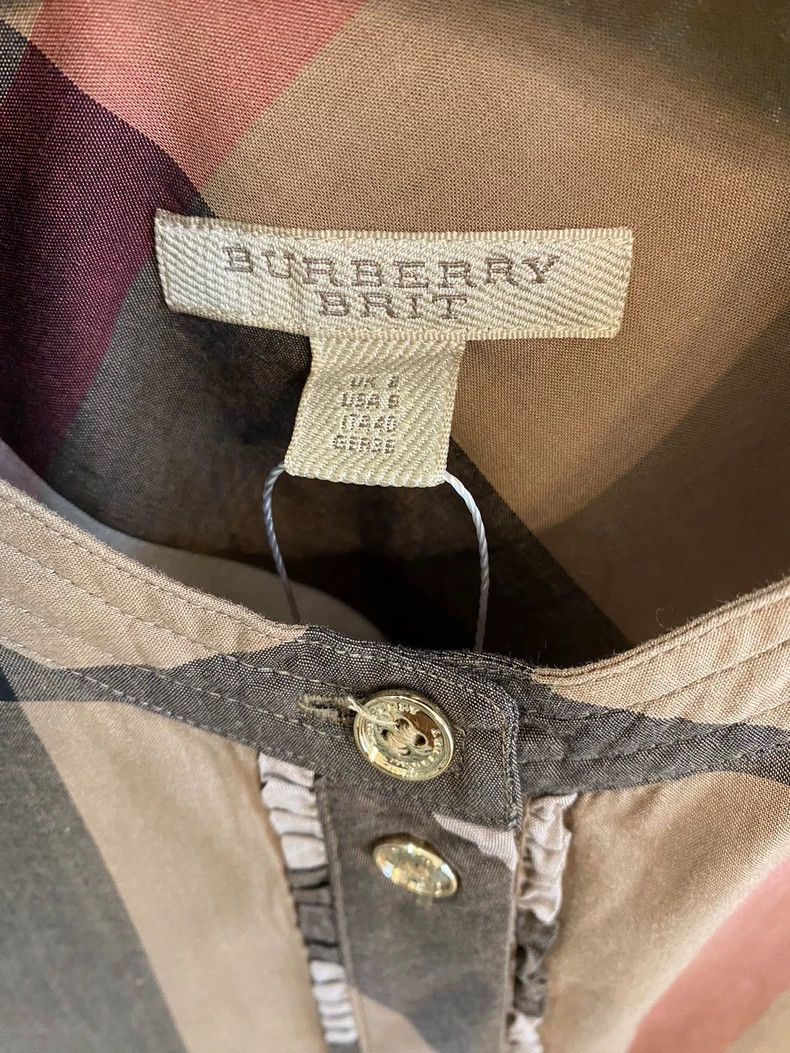 Burberry Burberry Check Doll Collar Shirt-yf Size US M / EU 48-50 / 2 - 2 Thumbnail