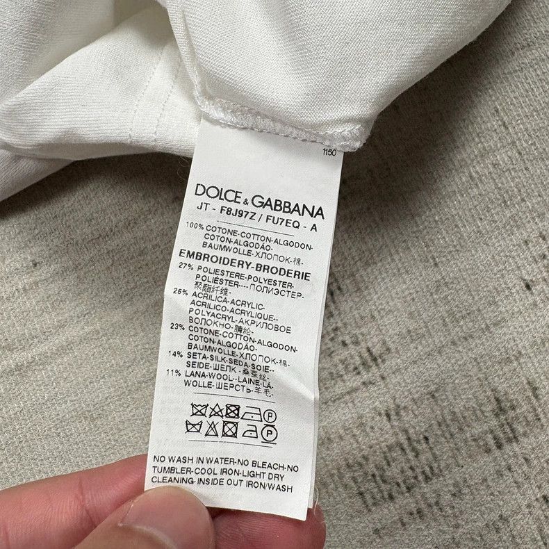 Dolce & Gabbana Dolce Gabbana Women's Short Sleeve T-Shirt-yf Size US M / EU 48-50 / 2 - 5 Thumbnail