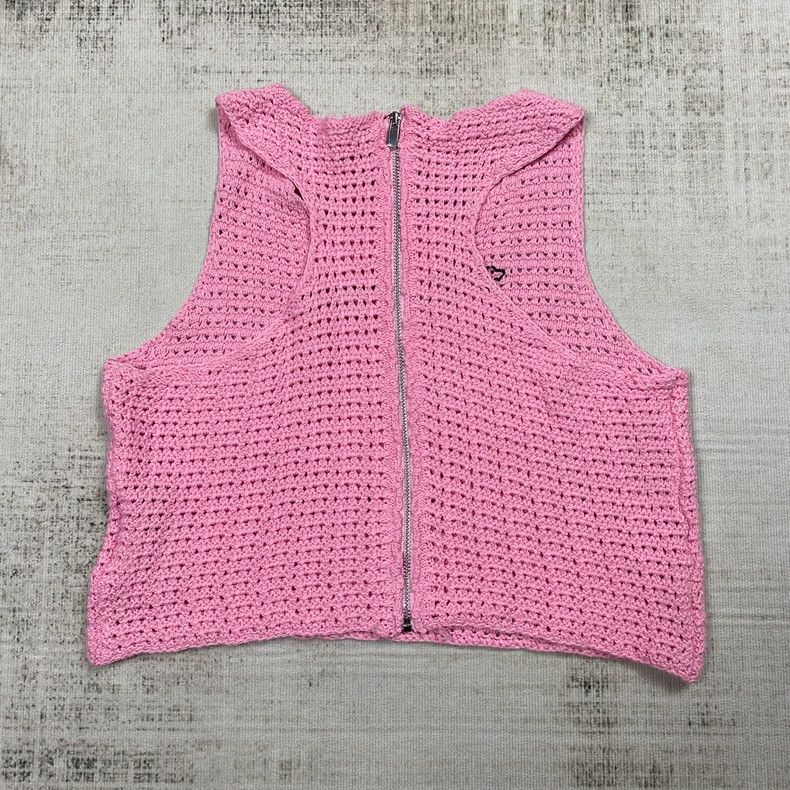 Bode Three Quarters Pink Crochet Sleeveless Top-yf Size US M / EU 48-50 / 2 - 6 Thumbnail