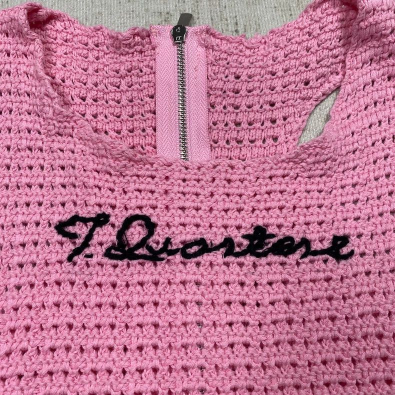 Bode Three Quarters Pink Crochet Sleeveless Top-yf Size US M / EU 48-50 / 2 - 2 Thumbnail