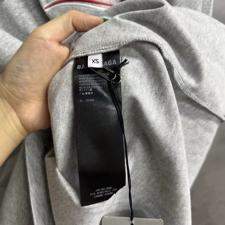 Balenciaga Balenciaga Gray Logo Print Short Sleeve T-shirt-yf Size US XS / EU 42 / 0 - 4 Thumbnail