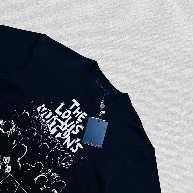 Louis Vuitton Louis Vuitton Black Concert Short Sleeve Tee-yf Size US S / EU 44-46 / 1 - 3 Thumbnail