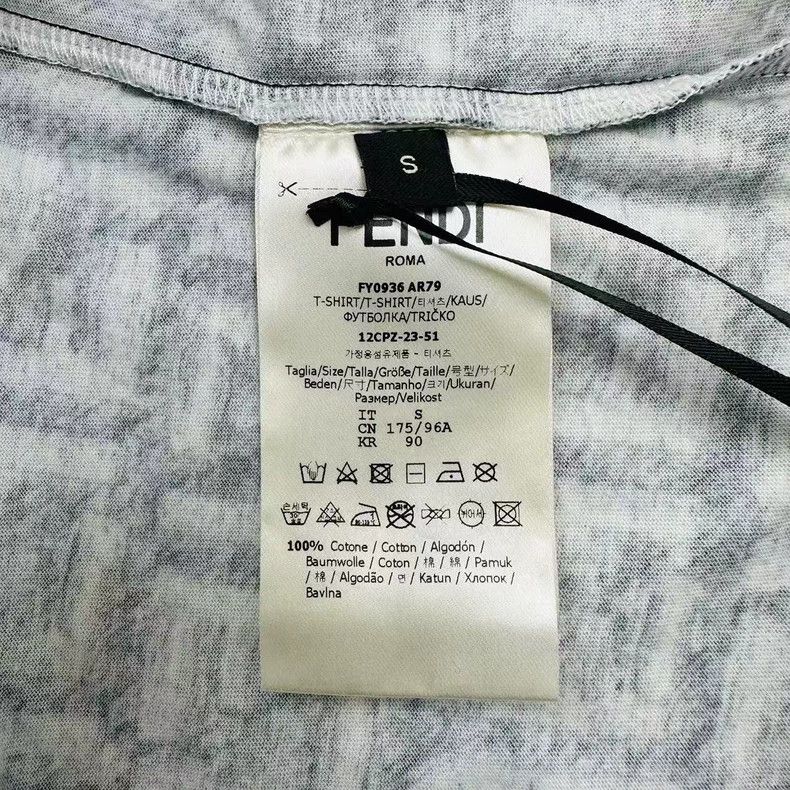 Fendi FENDI SS24 FF Monogram Short Sleeve Tee-yf Size US S / EU 44-46 / 1 - 5 Thumbnail