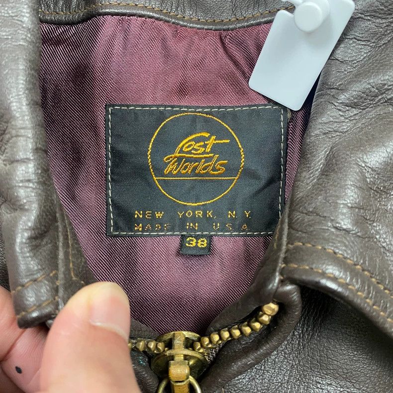 The Real McCoy's LOST WORLDS A2 Flight Leather Jacket-yf Size US M / EU 48-50 / 2 - 2 Thumbnail