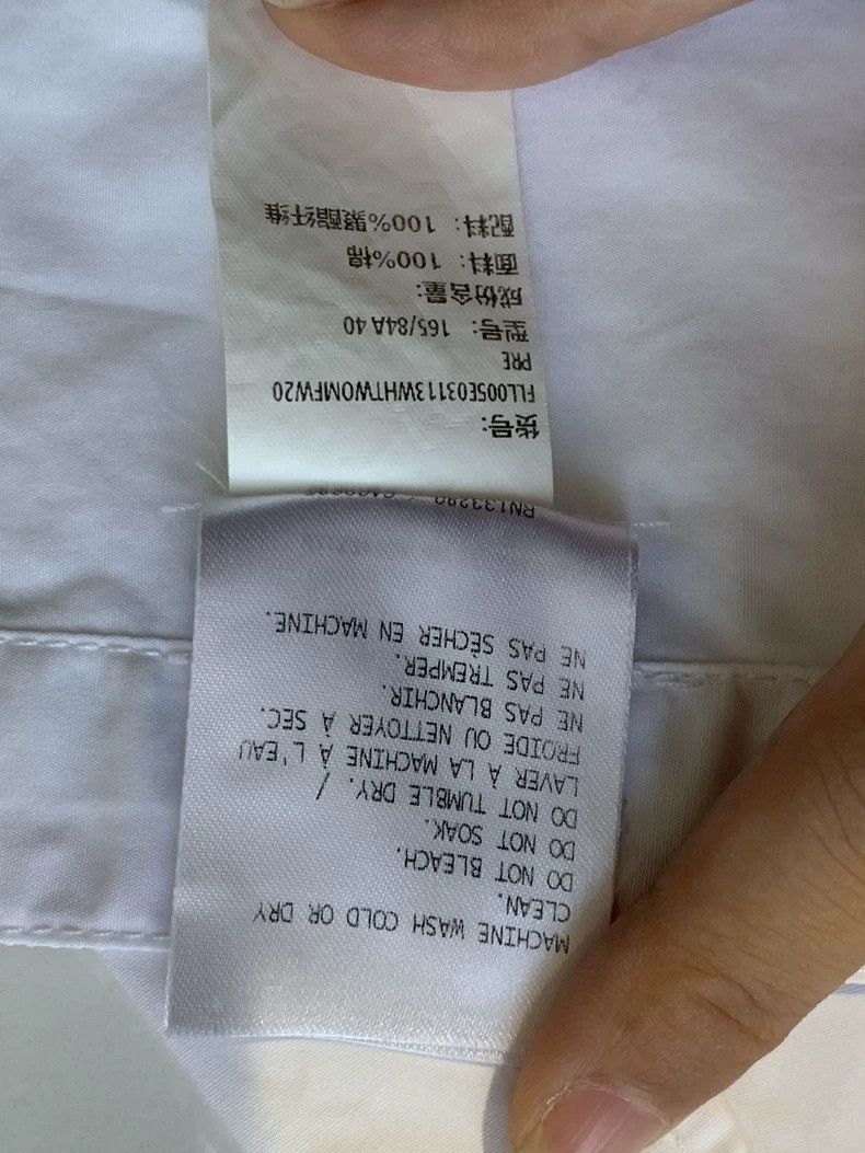 Thom Browne Thom Browne White Long Sleeve Shirt-yf Size US M / EU 48-50 / 2 - 7 Thumbnail