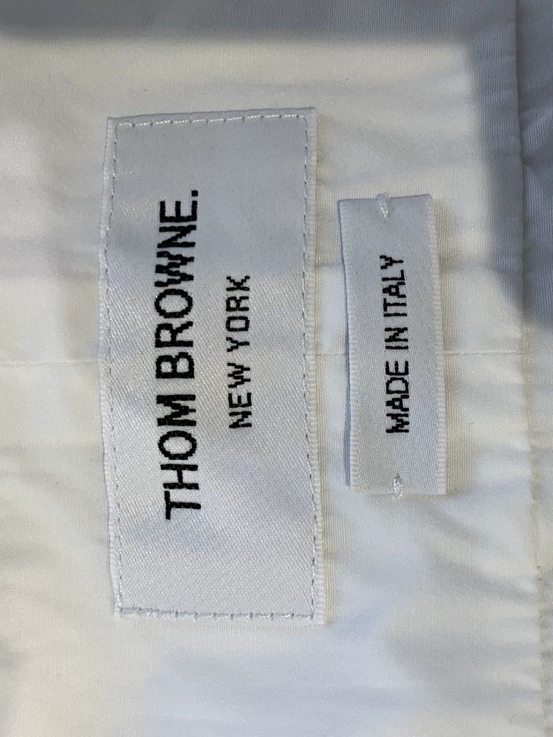 Thom Browne Thom Browne White Long Sleeve Shirt-yf Size US M / EU 48-50 / 2 - 3 Thumbnail