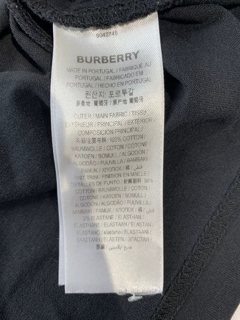 Burberry Burberry Black Short Sleeve Round Neck Tee-yf Size US XS / EU 42 / 0 - 6 Thumbnail