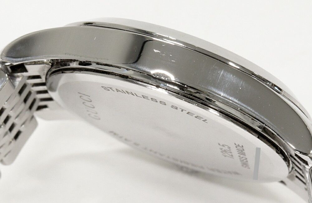 Gucci Gucci Gucci White Mother of Pearl G-Timeless Watch YA126504 Metal Quartz 126.5 YA126504 DUTY FREE for USA Size ONE SIZE - 5 Thumbnail