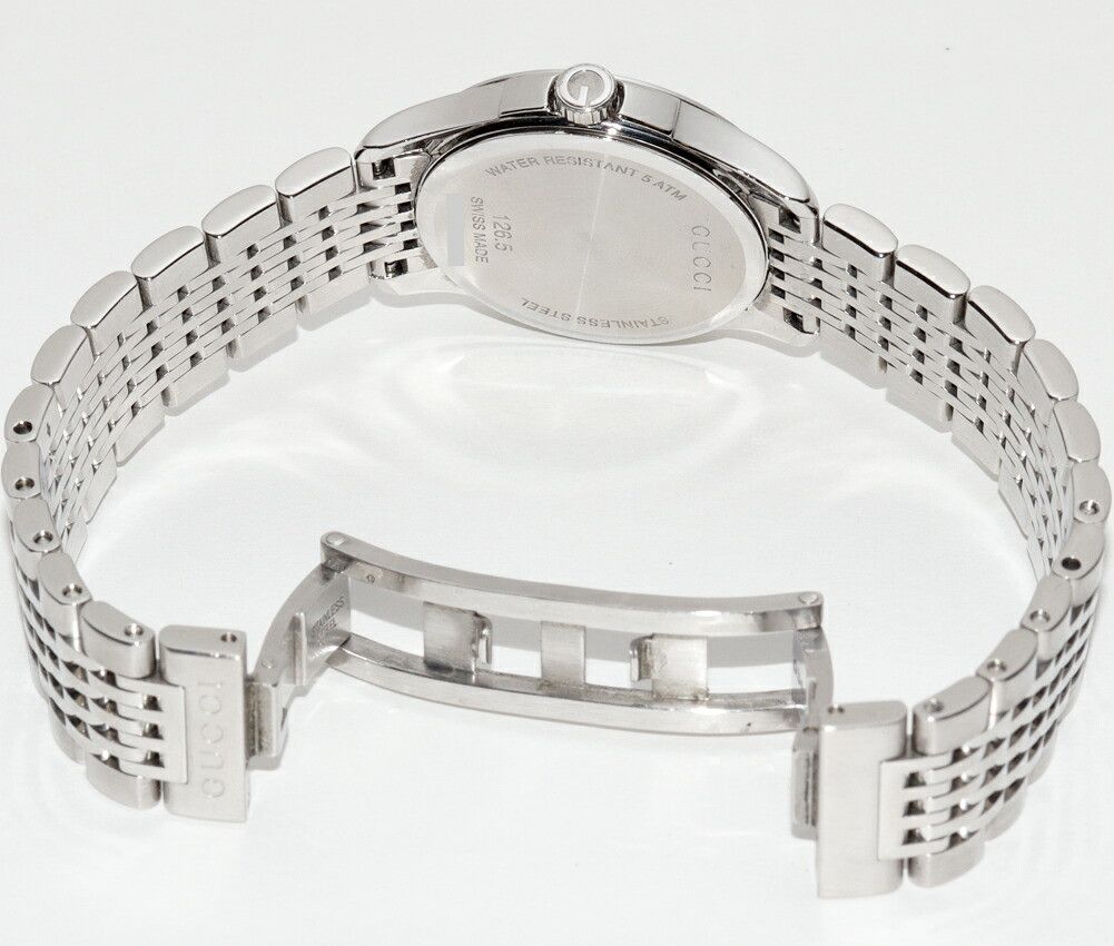 Gucci Gucci Gucci White Mother of Pearl G-Timeless Watch YA126504 Metal Quartz 126.5 YA126504 DUTY FREE for USA Size ONE SIZE - 2 Thumbnail