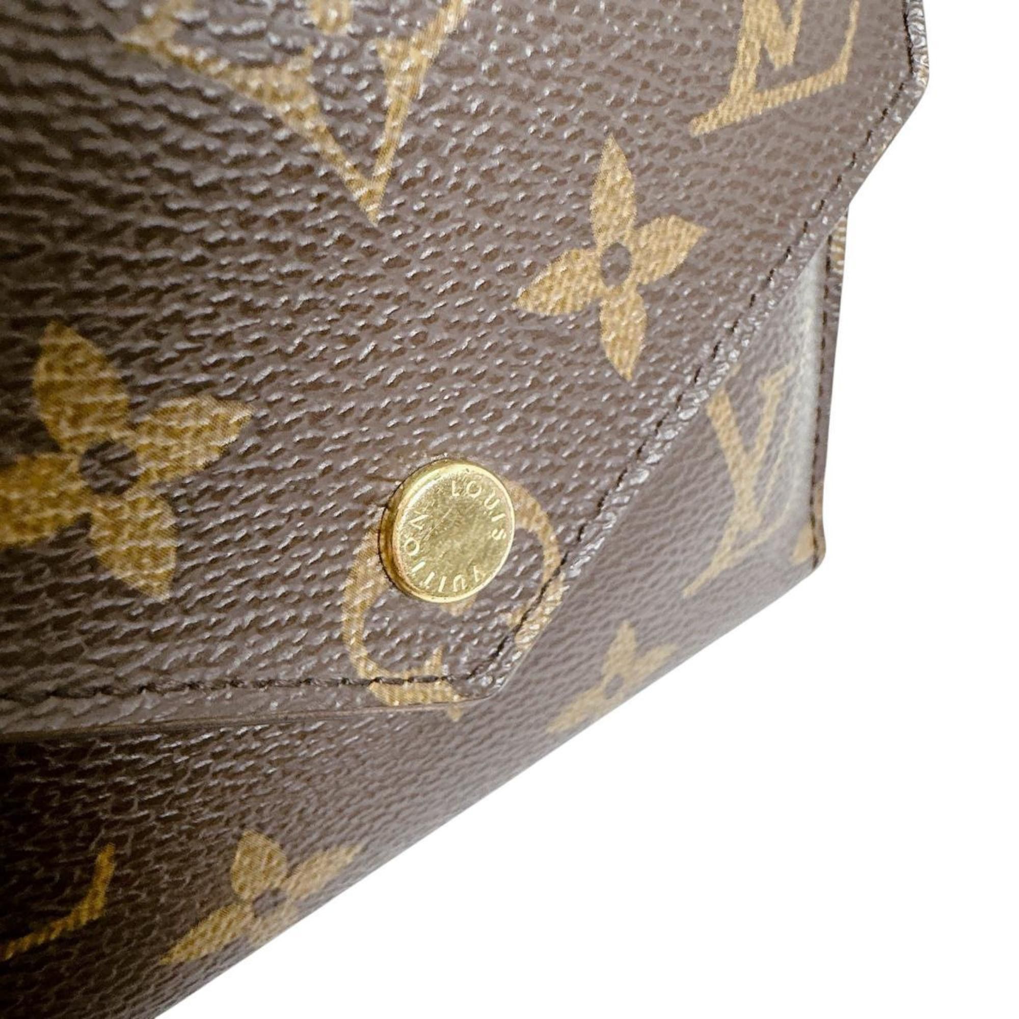Louis Vuitton Louis Vuitton Monogram Victorine Tri-fold Wallet in Canvas, M62472, Brown Size ONE SIZE - 7 Thumbnail