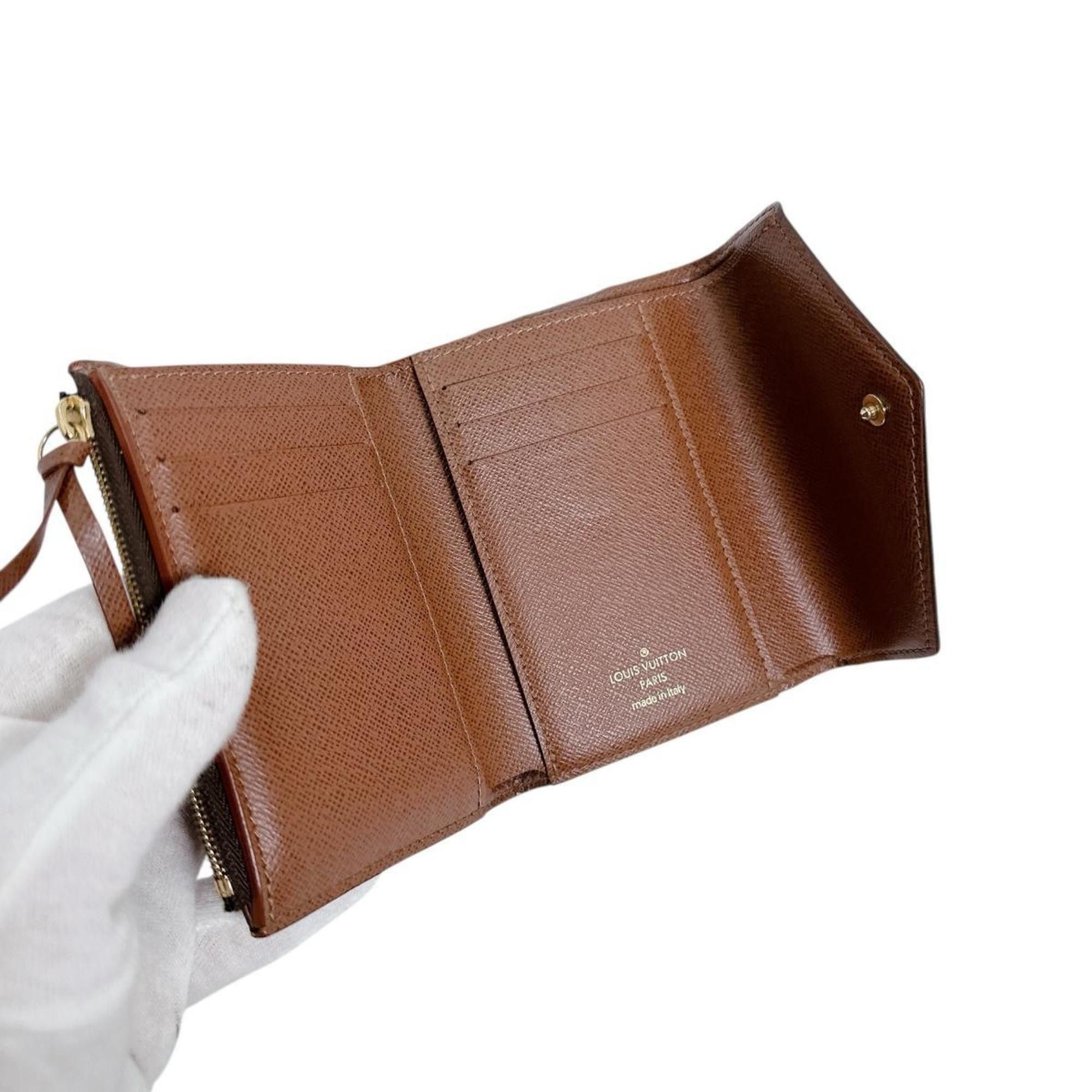 Louis Vuitton Louis Vuitton Monogram Victorine Tri-fold Wallet in Canvas, M62472, Brown Size ONE SIZE - 8 Thumbnail