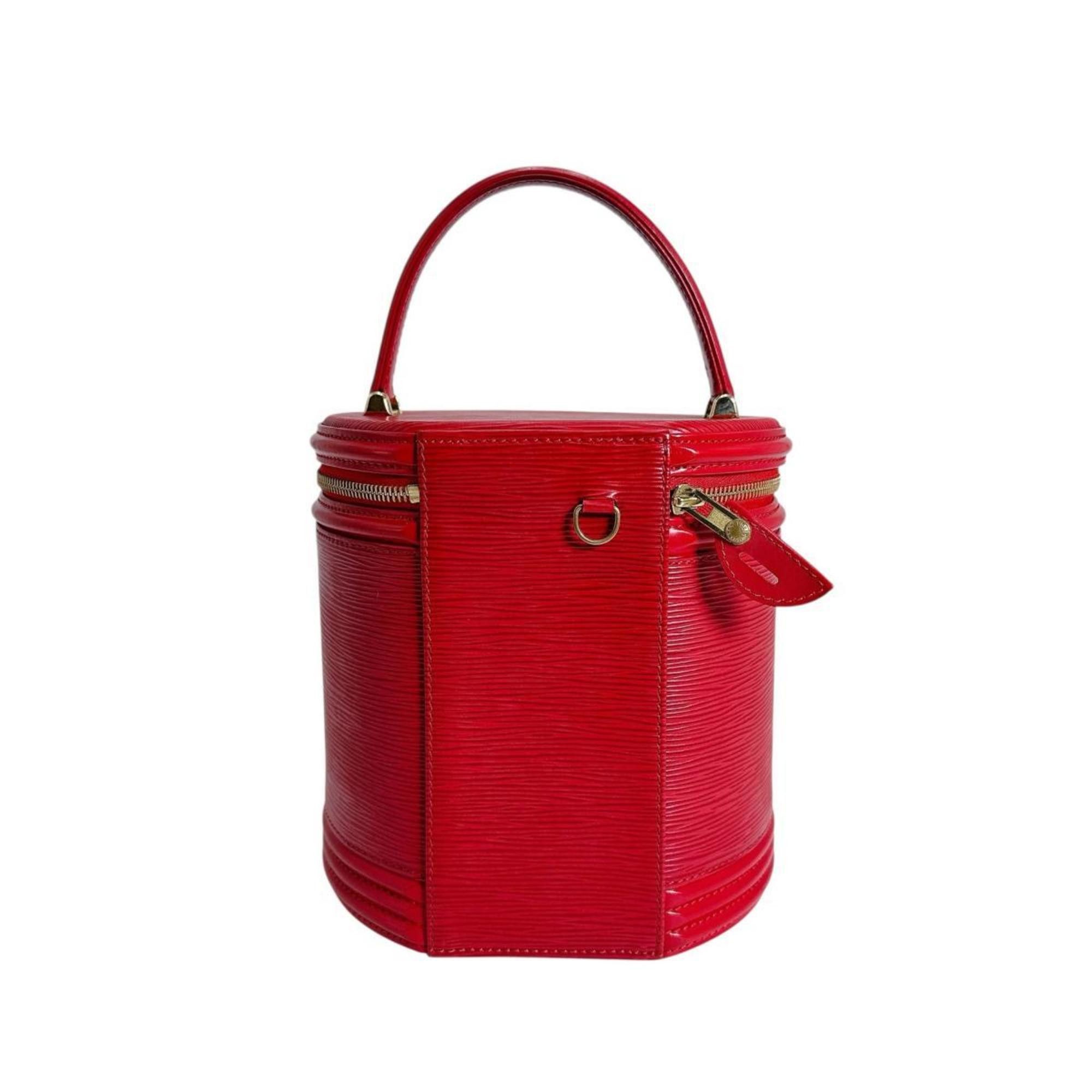 Louis Vuitton Louis Vuitton Epi Cannes Handbag, M48037, Castellian Red Size ONE SIZE - 2 Thumbnail