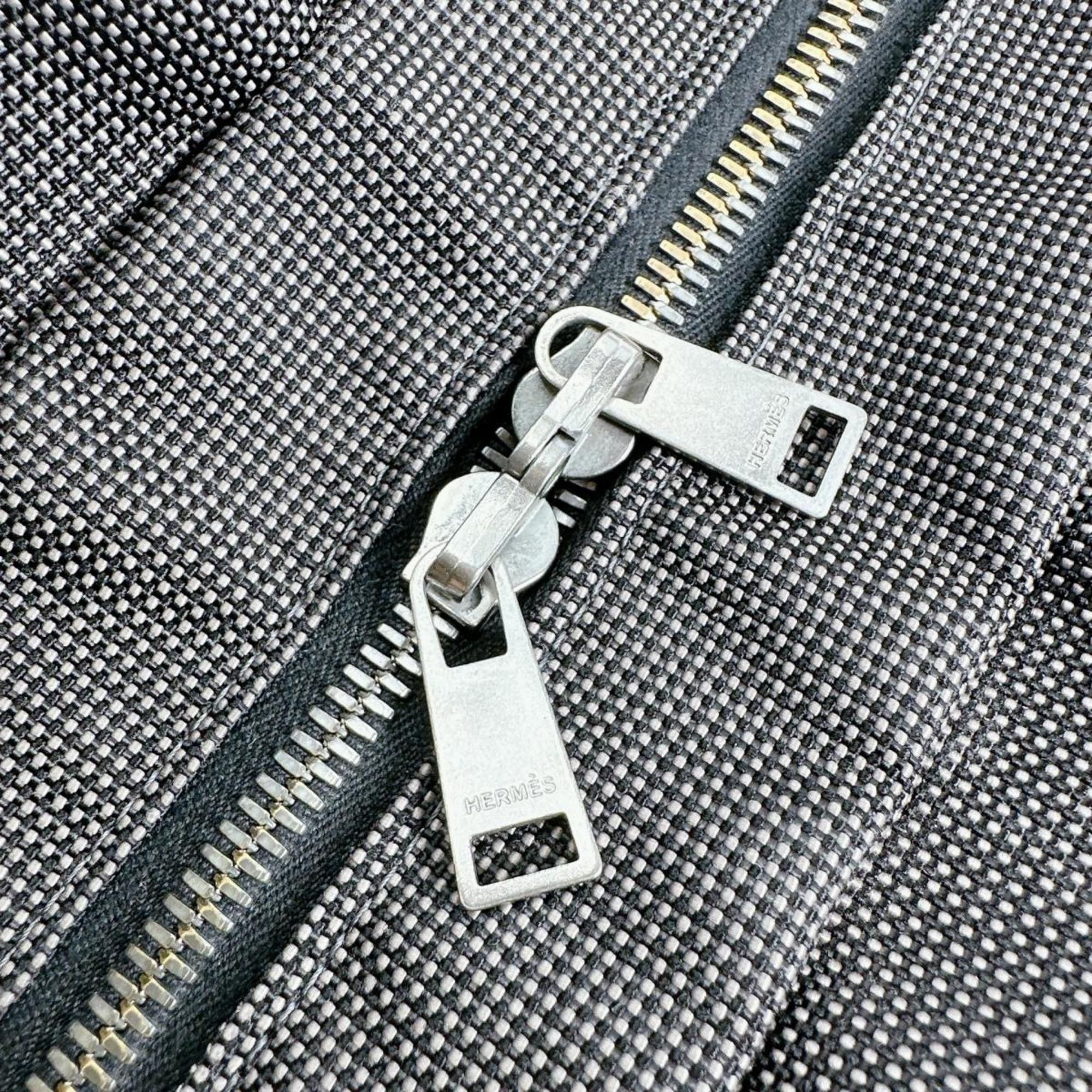 Hermes Hermes Tote Bag Handbag Canvas Air Line MM Cotton Gray Size ONE SIZE - 15 Thumbnail