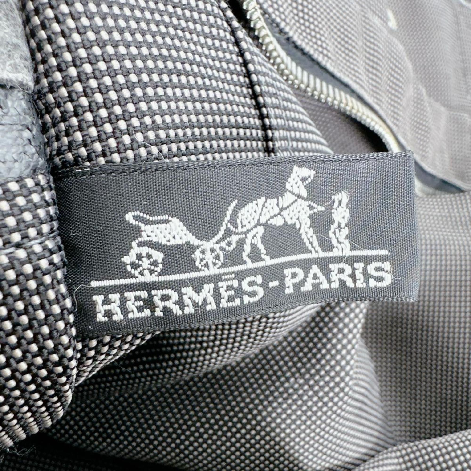 Hermes Hermes Tote Bag Handbag Canvas Air Line MM Cotton Gray Size ONE SIZE - 16 Thumbnail