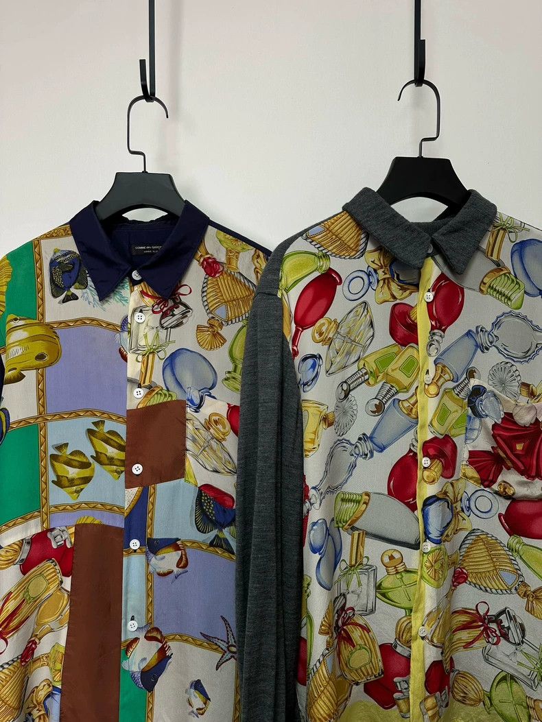 Comme des Garcons Comme des Garçons 99AW Hermès Silk Shirt - dmc Size US M / EU 48-50 / 2 - 6 Thumbnail