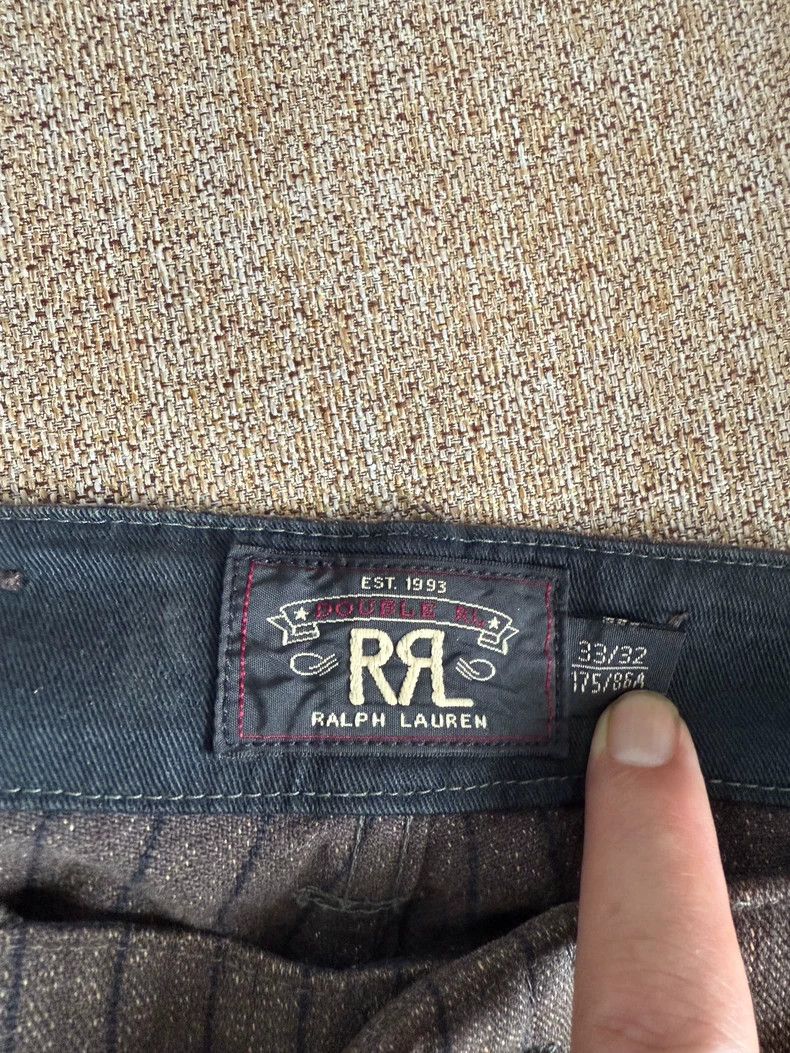 RRL Ralph Lauren RRL Double RL Miner Stripe Cargo Pants - dmc Size US 33 - 2 Thumbnail