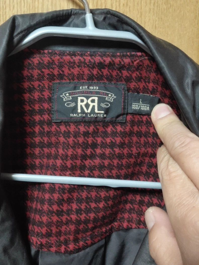 RRL Ralph Lauren RRL RL Black Leather Motorcycle Jacket - dmc Size US L / EU 52-54 / 3 - 3 Thumbnail