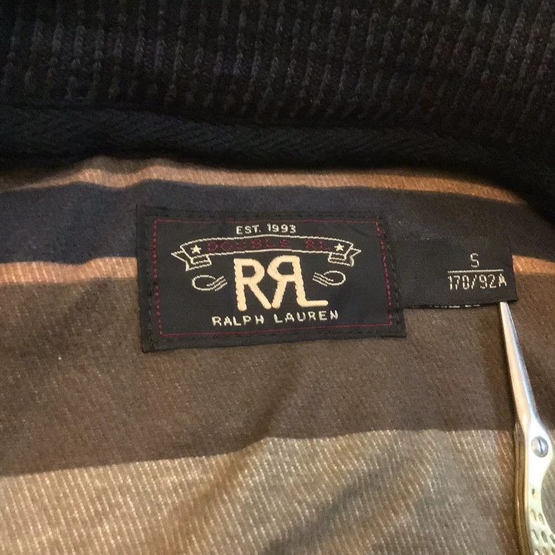 RRL Ralph Lauren RRL Indigo Dyed Leather Sleeve Baseball Jacket - dmc Size US S / EU 44-46 / 1 - 2 Thumbnail