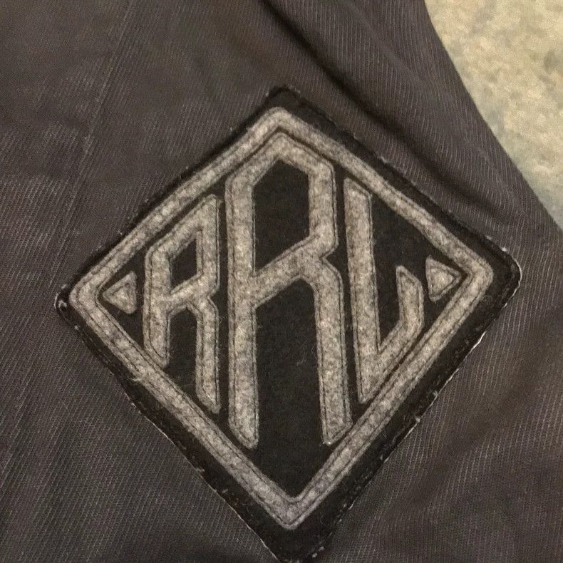 RRL Ralph Lauren RRL Indigo Dyed Leather Sleeve Baseball Jacket - dmc Size US S / EU 44-46 / 1 - 5 Thumbnail