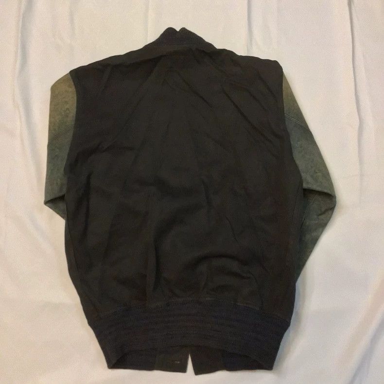 RRL Ralph Lauren RRL Indigo Dyed Leather Sleeve Baseball Jacket - dmc Size US S / EU 44-46 / 1 - 4 Thumbnail