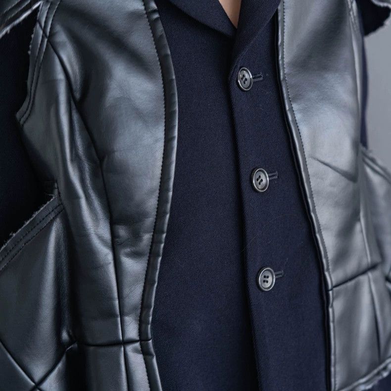 Comme des Garcons COMME des GARCONS Leather Armor Jacket - dmc Size US M / EU 48-50 / 2 - 7 Thumbnail