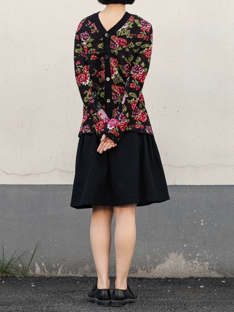 Comme des Garcons COMME des GARCONS Reversible Floral Cardigan - dmc Size US S / EU 44-46 / 1 - 6 Thumbnail