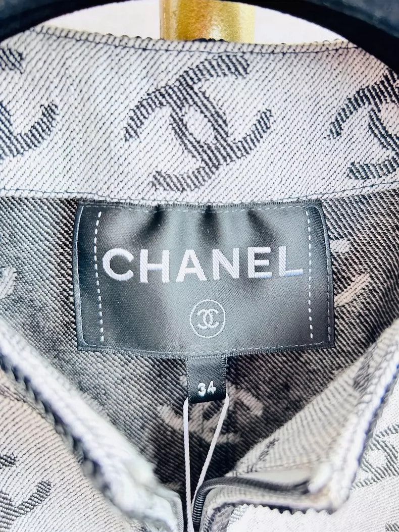 Chanel Chanel 22SS Logo Print Gray Jacket - dmc Size US S / EU 44-46 / 1 - 2 Thumbnail