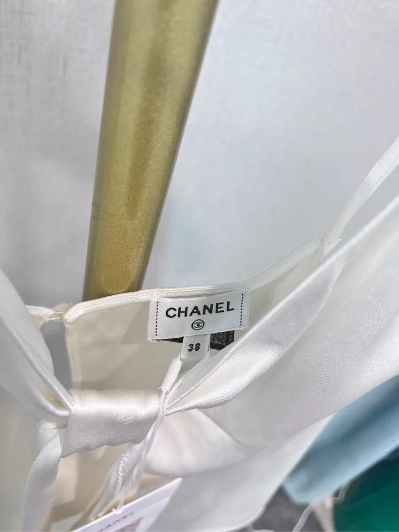 Chanel Chanel 23S White Satin Camisole Top - dmc Size US M / EU 48-50 / 2 - 4 Thumbnail