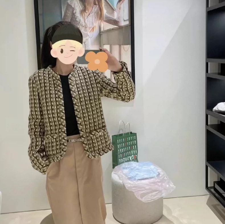 Chanel Chanel 23A Green Plaid Jacket - dmc Size US S / EU 44-46 / 1 - 6 Thumbnail