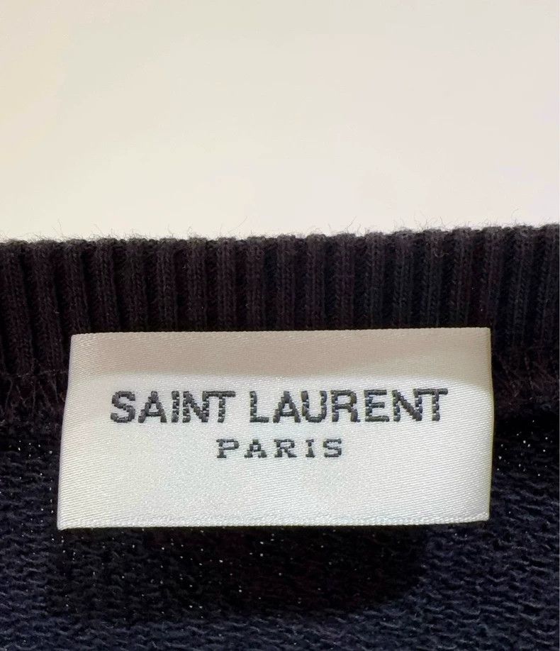 Yves Saint Laurent YSL Black Gray Sequin Embellished Sweatshirt - dmc Size US XS / EU 42 / 0 - 3 Thumbnail