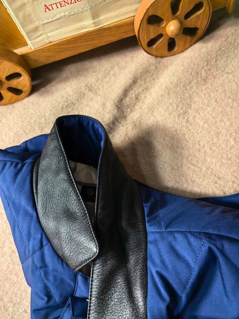 Loro Piana Loro Piana Men's Quilted Equestrian Vest - dmc Size US L / EU 52-54 / 3 - 3 Thumbnail