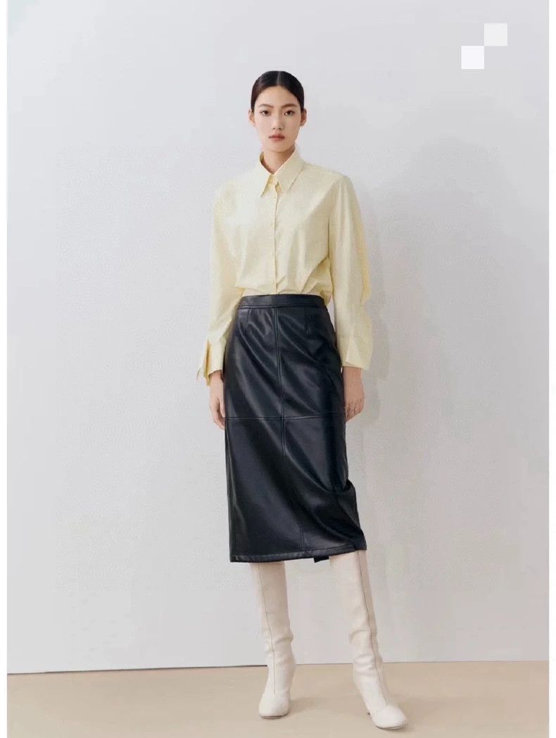 Balenciaga Balenciaga Black Leather Skirt - dmc Size US 34 / EU 50 - 9 Thumbnail