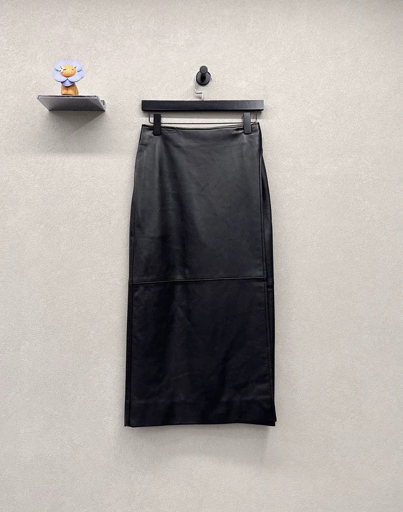 Balenciaga Balenciaga Black Leather Skirt - dmc Size US 34 / EU 50 - 4 Thumbnail