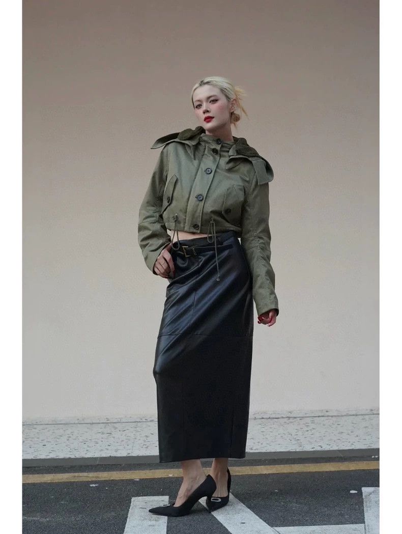 Balenciaga Balenciaga Black Leather Skirt - dmc Size US 34 / EU 50 - 7 Thumbnail