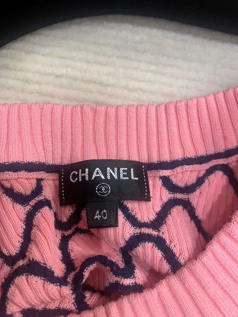 Chanel Chanel 2022 Short Sleeve Backless Knit Top - dmc Size US S / EU 44-46 / 1 - 6 Thumbnail