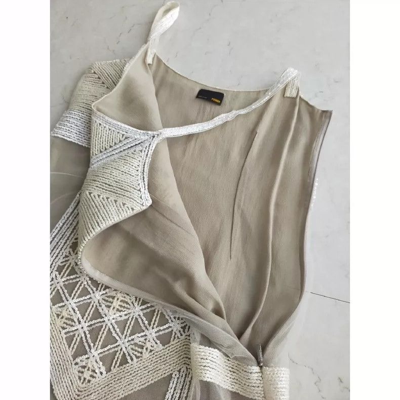 Fendi Fendi Vintage Sleeveless Silk Dress - dmc Size US M / EU 48-50 / 2 - 3 Thumbnail