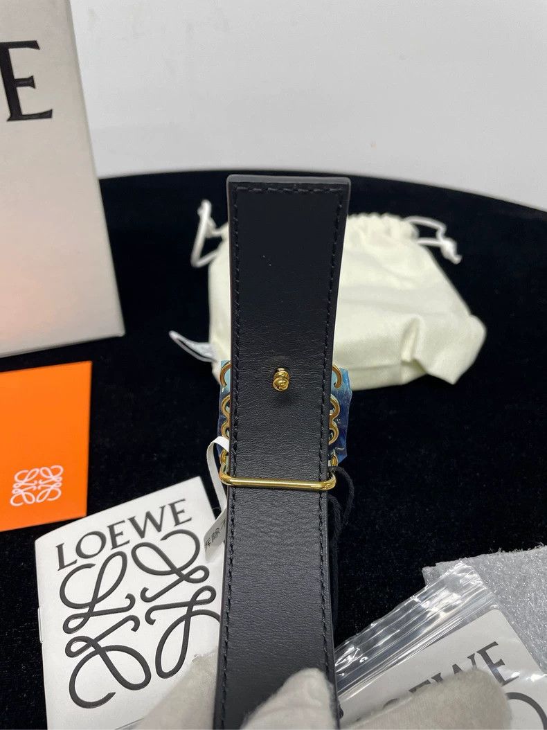 Loewe Loewe Caramel Gold Buckle Belt - dmc Size ONE SIZE - 3 Thumbnail
