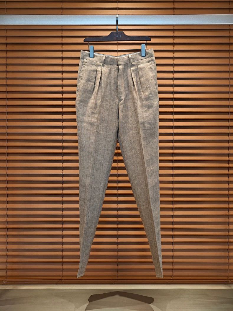 Loro Piana Loro Piana Ruben Linen Trousers - dmc Size US 32 / EU 48 - 2 Thumbnail