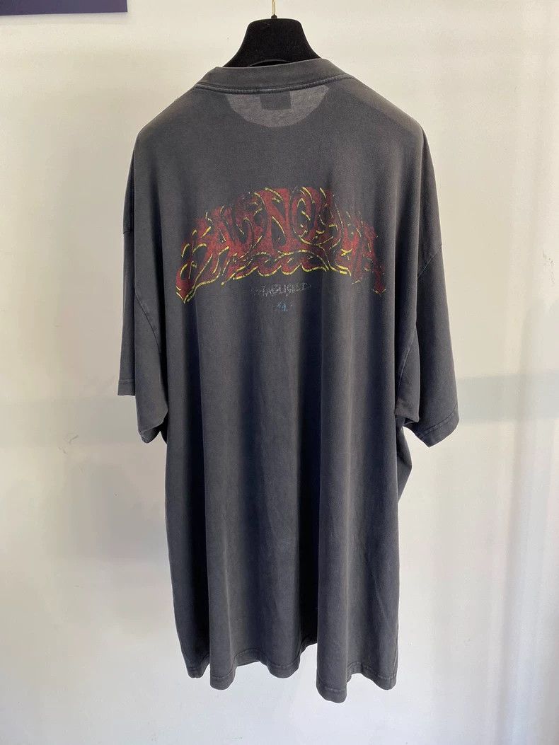 Balenciaga Balenciaga Flame Graffiti Short Sleeve T-shirt - dmc Size US M / EU 48-50 / 2 - 2 Thumbnail