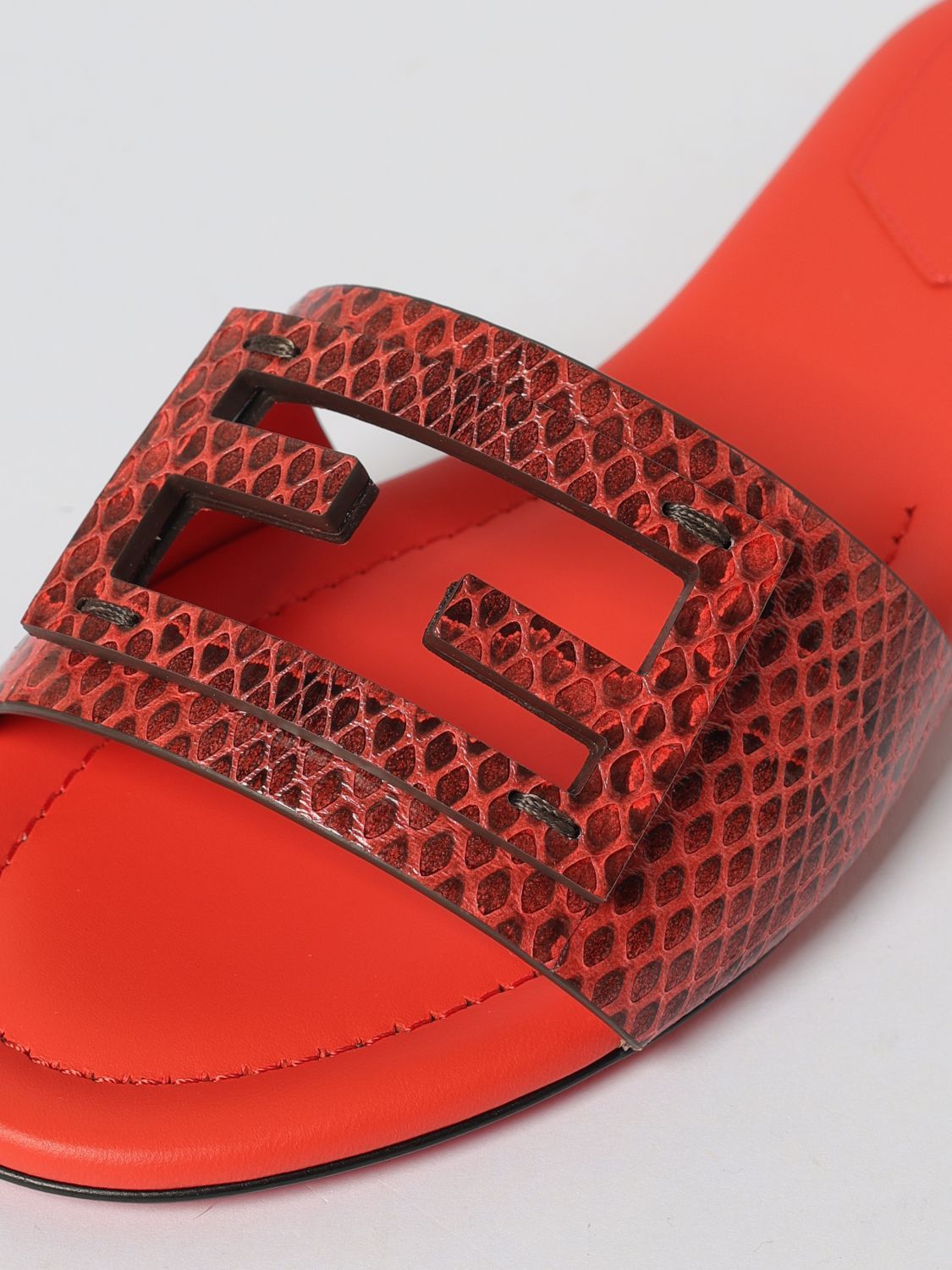 Fendi Fendi Flat Sandals Woman Red Size US 8.5 / IT 38.5 - 4 Thumbnail