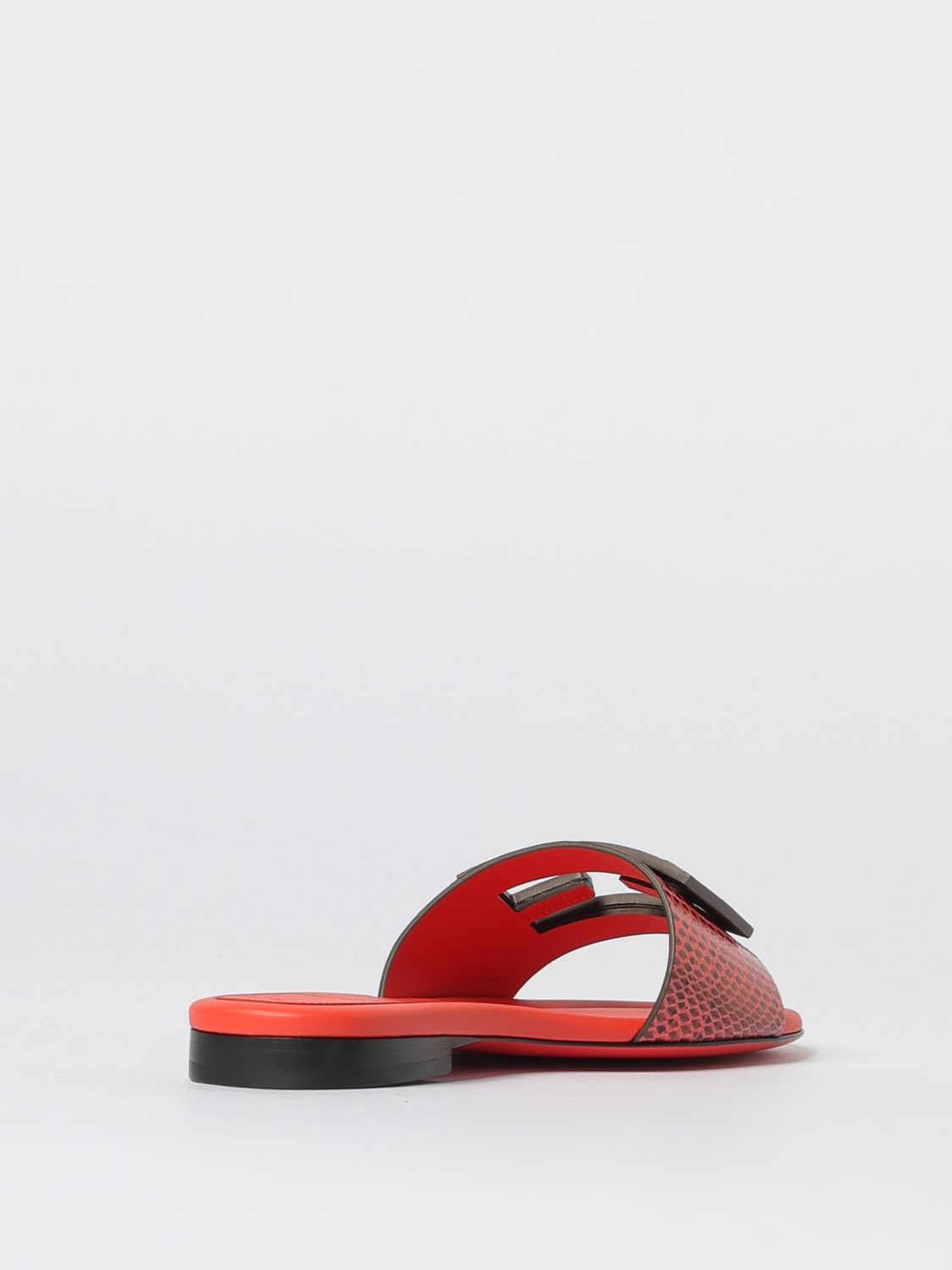 Fendi Fendi Flat Sandals Woman Red Size US 8.5 / IT 38.5 - 3 Thumbnail