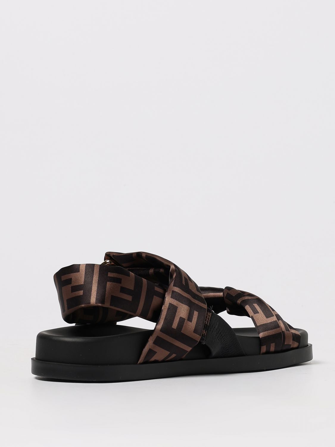 Fendi Fendi Flat Sandals Woman Tobacco Size US 8 / IT 38 - 3 Thumbnail