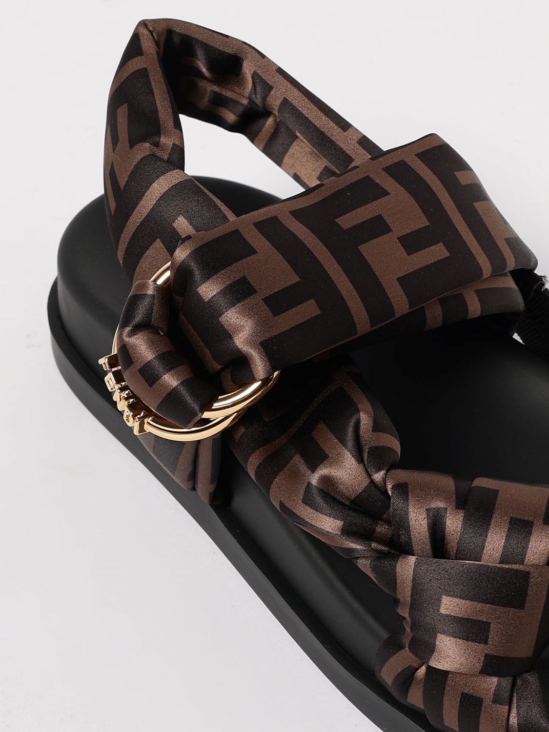 Fendi Fendi Flat Sandals Woman Tobacco Size US 8 / IT 38 - 4 Thumbnail