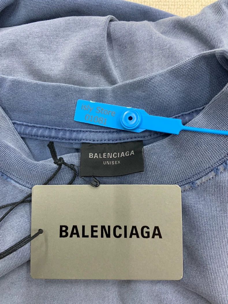 Balenciaga Balenciaga Be Kind Distressed Short Sleeve Tee - dmc Size US XS / EU 42 / 0 - 4 Thumbnail