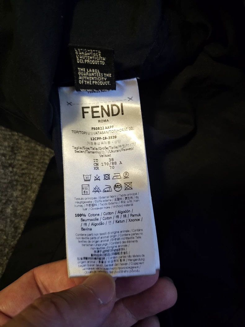 Fendi Fendi Black Long Sleeve Shirt - dmc Size US M / EU 48-50 / 2 - 6 Thumbnail
