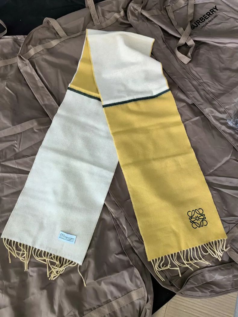 Loewe LOEWE Logo Embroidered Wool Cashmere Scarf - dmc Size ONE SIZE - 5 Thumbnail