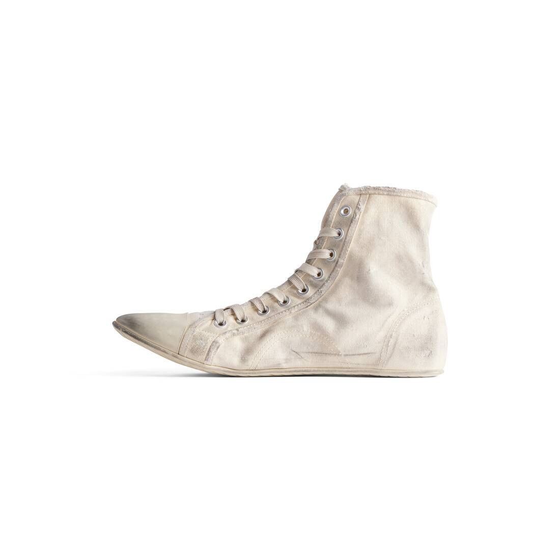 Balenciaga TWO DAYS PROMO Paris Ultra Flat High Top Sneakers in Ivory Size US 12 / EU 45 - 4 Thumbnail