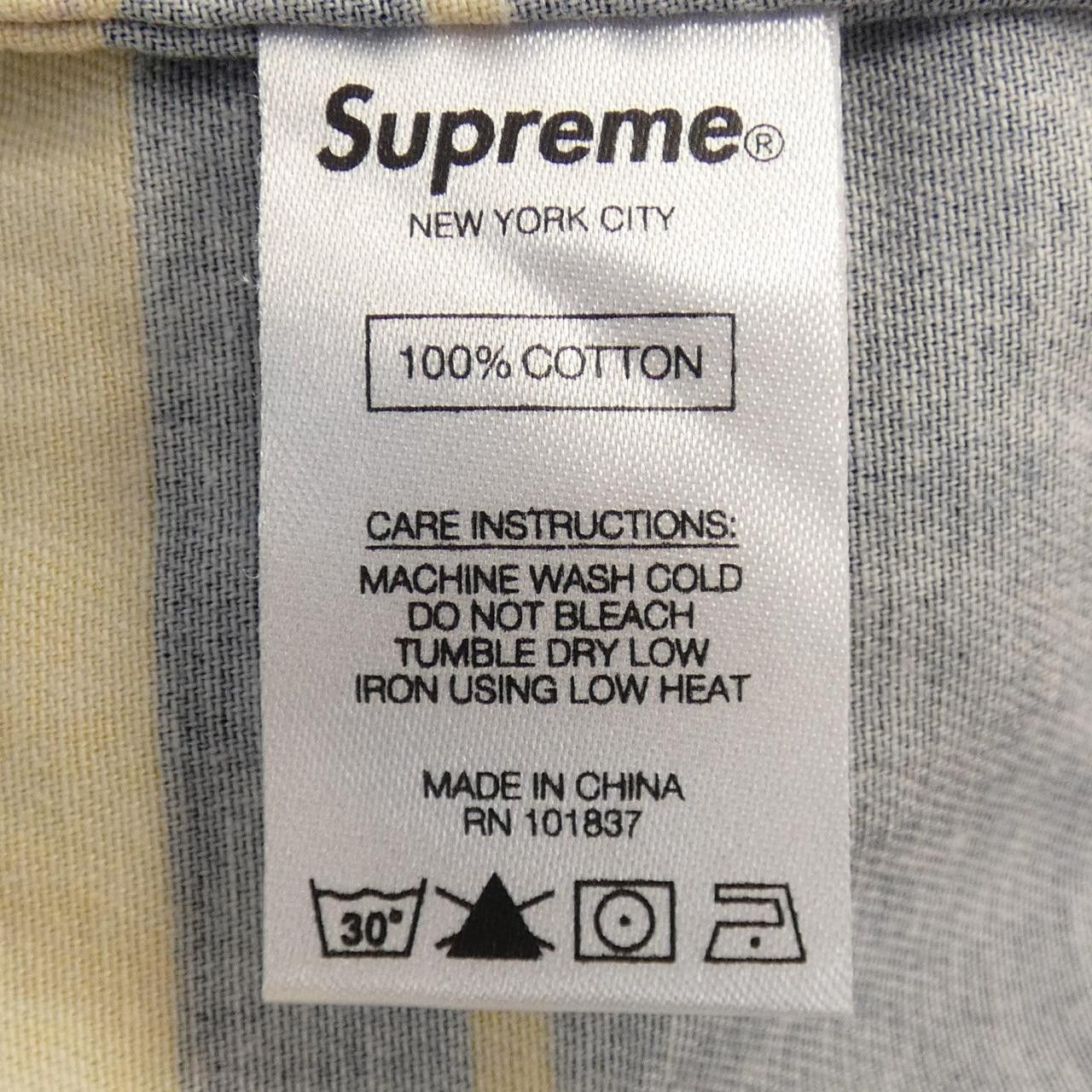 Supreme Supreme Supreme Striped Racing S/S Shirt Cotton Tops DUTY FREE for USA Size ONE SIZE - 3 Thumbnail