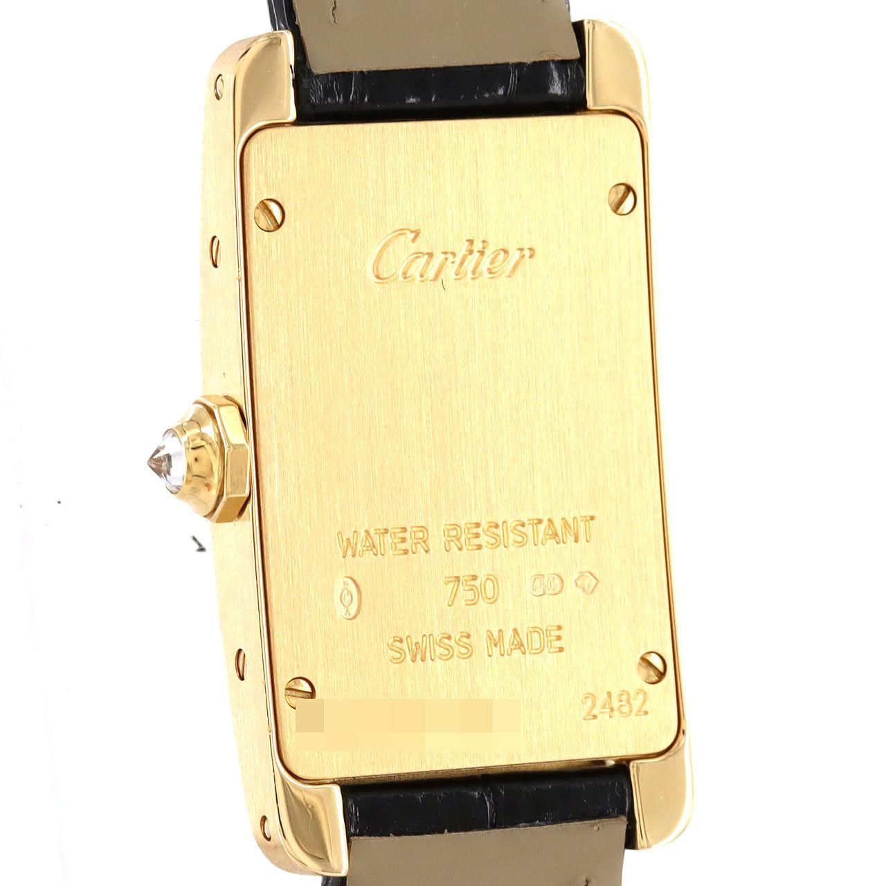 Cartier Cartier Cartier Tank Américaine Au750 Crocodile skin Quartz DUTY FREE for USA Size ONE SIZE - 5 Thumbnail
